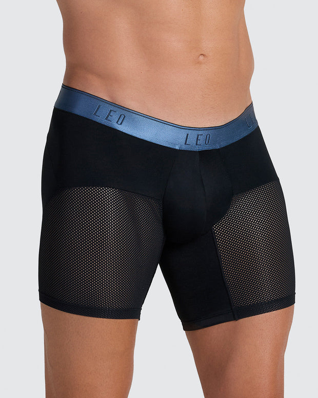High-Tech Mesh Boxer Brief with Ergonomic Pouch