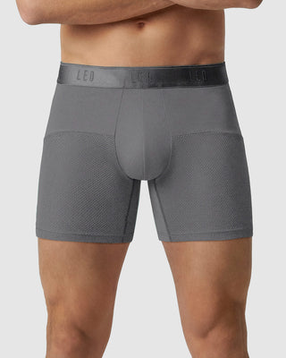 High-Tech Mesh Boxer Brief with Ergonomic Pouch#color_673-gray