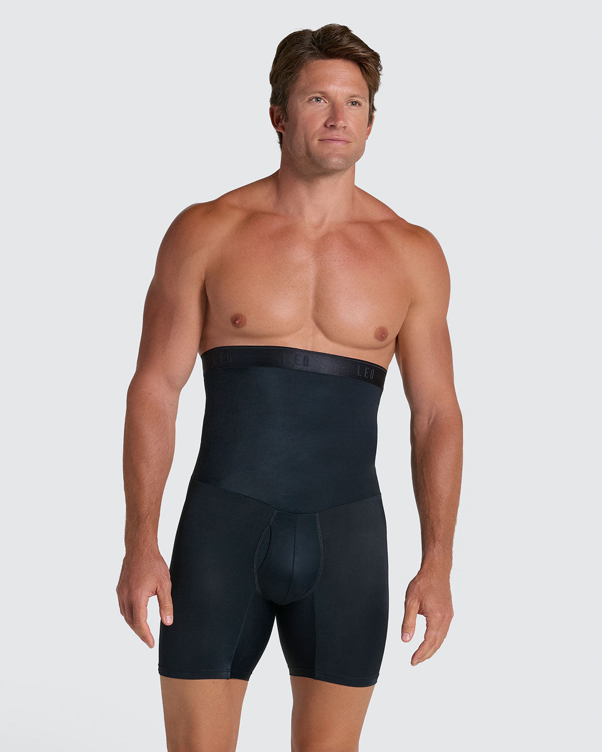 High-Waisted Stomach Shaper Boxer Brief | Leonisa