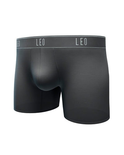 Mid-length boxer brief with ergonomic design#color_700-black