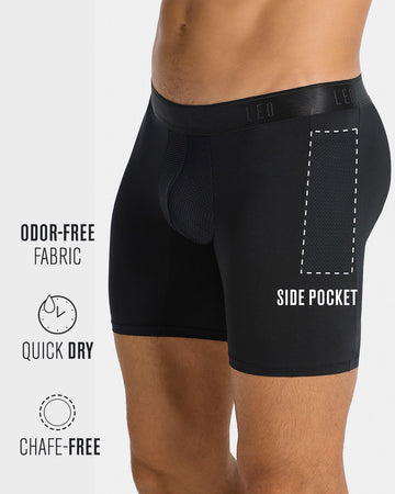 Long athletic boxer brief with side pocket#color_700-black