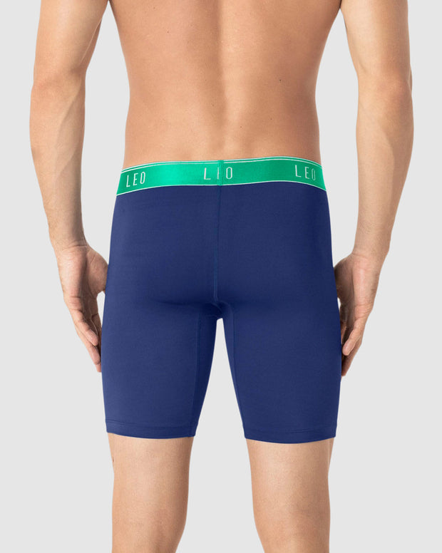Microfiber Long Boxer Brief with Ergonomic Pouch