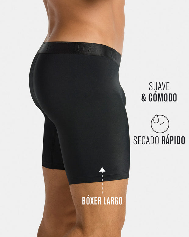 Microfiber Long Boxer Brief with Ergonomic Pouch