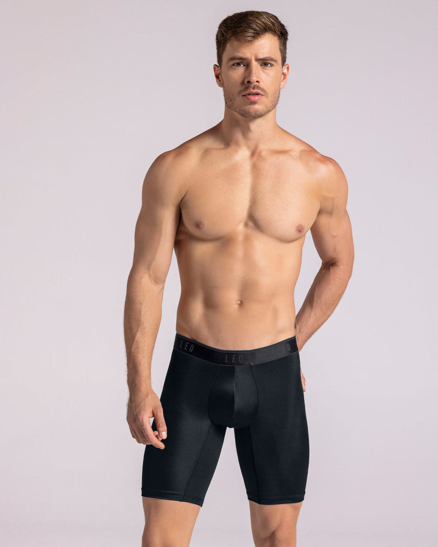 Microfiber Long Boxer Brief with Ergonomic Pouch | Leonisa