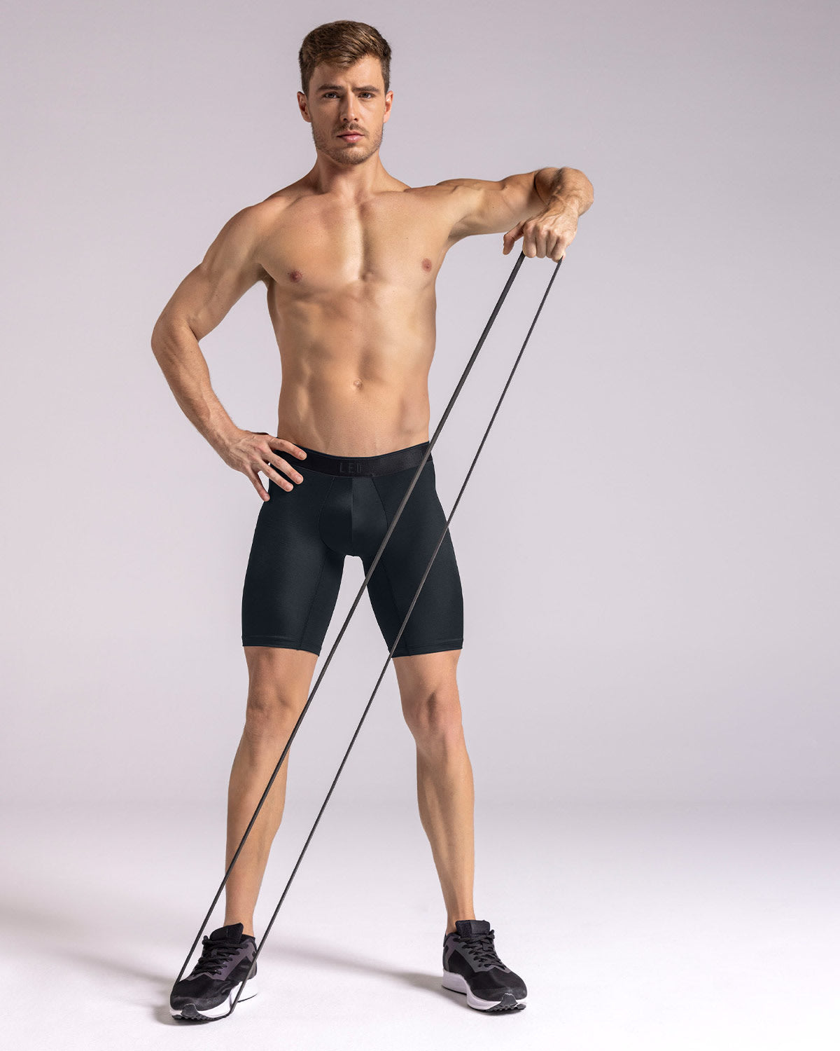 Microfiber Long Boxer Brief with Ergonomic Pouch | Leonisa