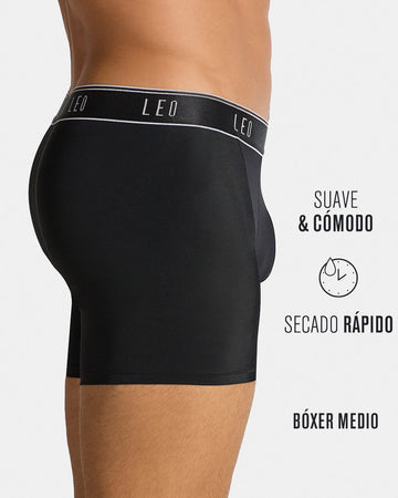Boxer Brief with Breathable Details and Ergonomic Design#color_700-black
