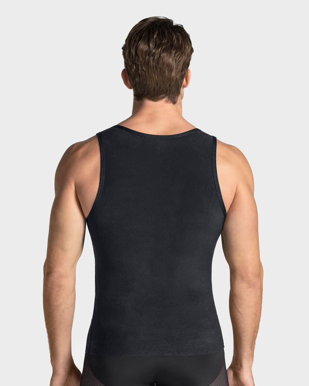 Stretch cotton moderate compression shaper tank