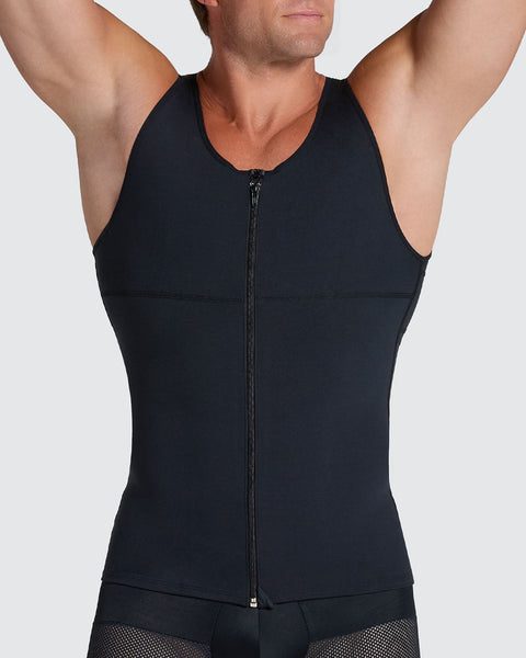 Moderate Shaper Vest with Double-Layered Support in Abs and Back