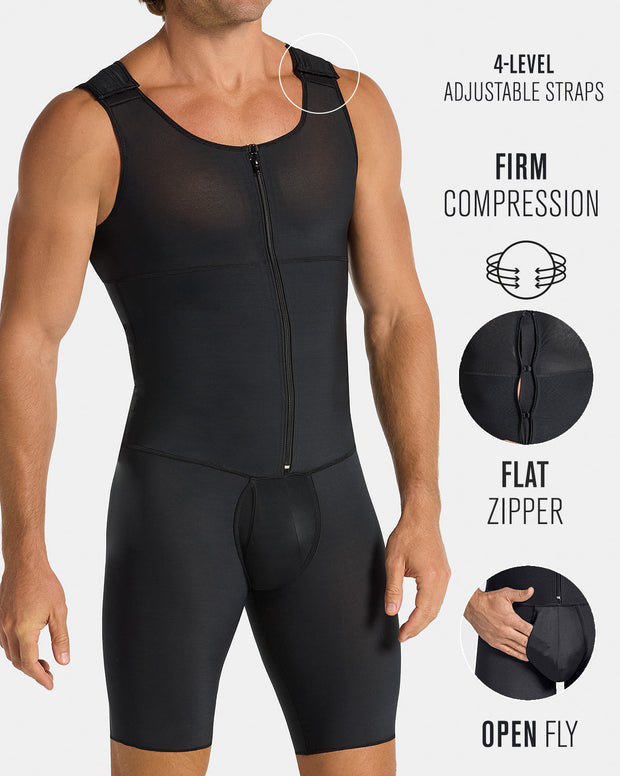 Leo post-surgical compression bodysuit