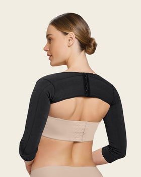 Invisible smoothing ¾ sleeve arm shaper#color_700-black
