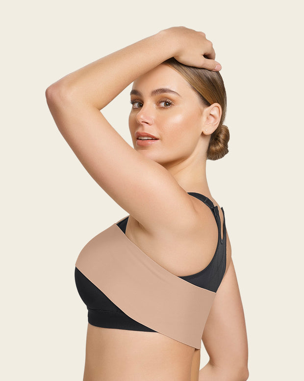 Breast & chest compression wrap