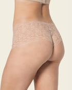 Hiphugger style panty in modern lace