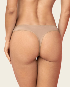 Low-rise classic microfiber thong panty#color_802-nude
