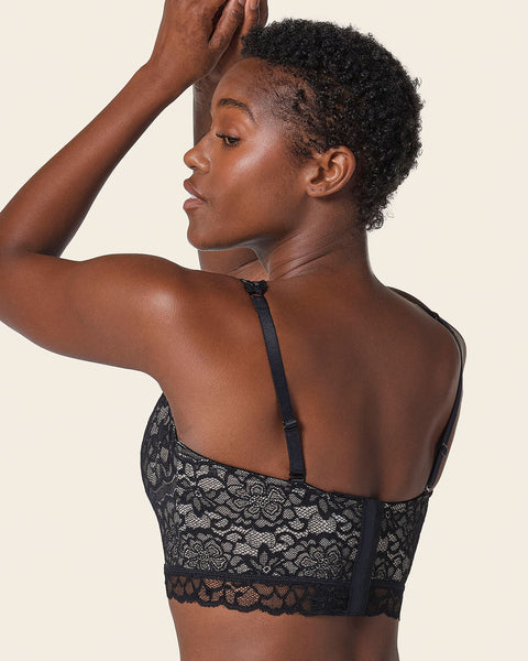 Luxe lace underwire smoothing bustier