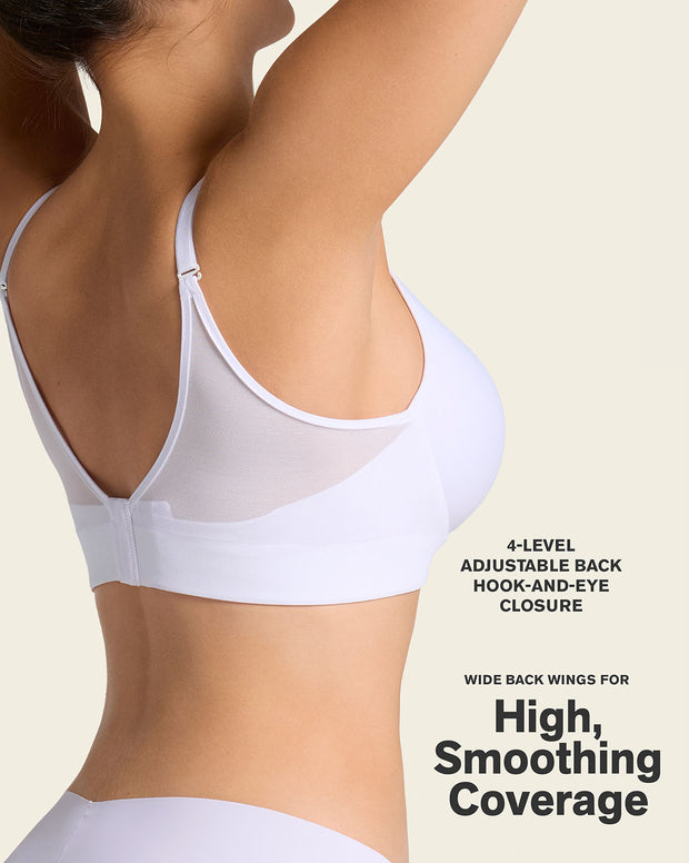 Memory foam push-up underwire bustier bra with strappy front