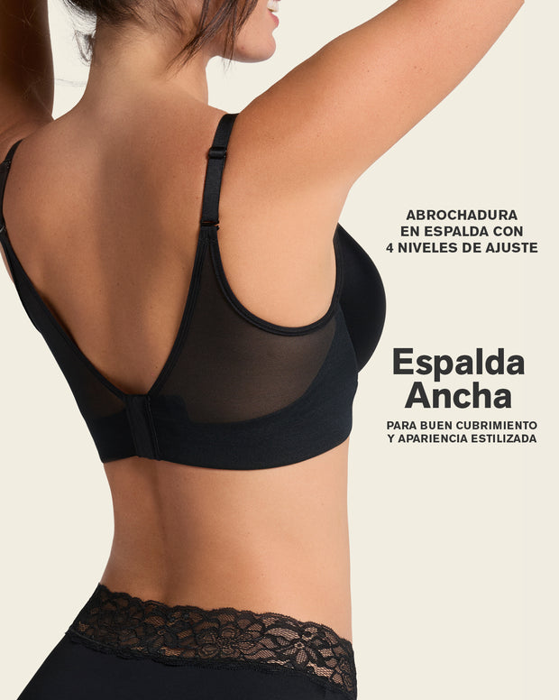 Memory foam push-up underwire bustier bra with strappy front