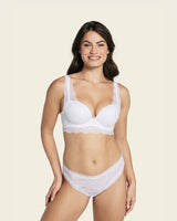 Soft cup underwire lace highlight bra the luxe essential bra#color_000-white