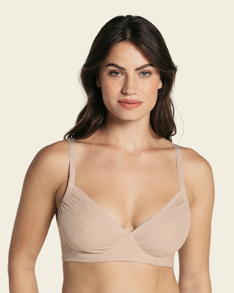 Leonisa Underwire Triangle Bra With High Coverage Cups - White 38c