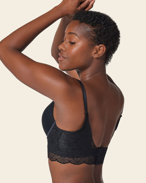 Front cutout demi-cup double push up bra luxe lift#color_700-black