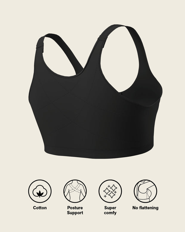 All-in-one stretchy cotton wireless bra