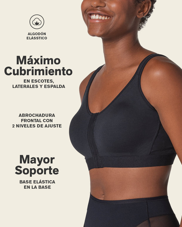 All-in-one stretchy cotton wireless bra