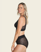 The florence: sheer stripe lace unlined wireless bralette