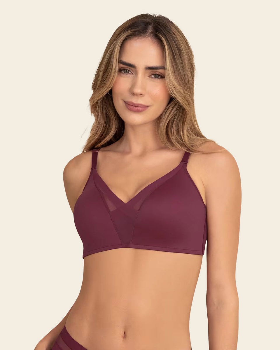 【新品】M'DREA LUISA BRA L65 (G65〜K70) Unlined Wireless Posture Corrector Bra | Leonisa