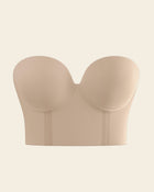 Strapless contouring bustier bra