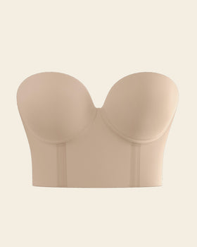 Strapless contouring bustier bra#color_802-nude