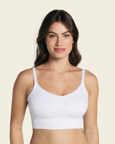 High-tech clip cup nursing bra#color_000-white