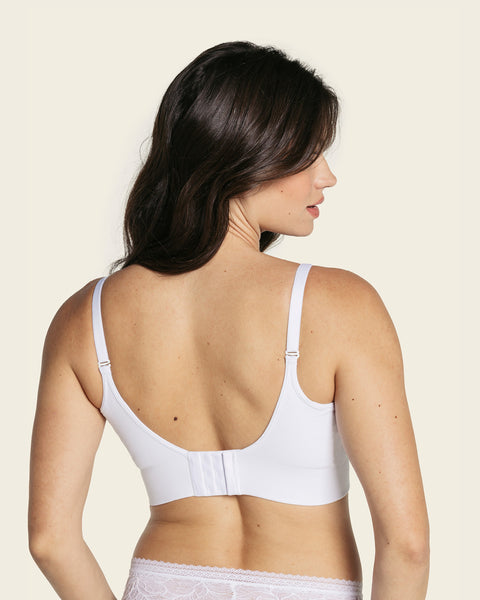 High-tech clip cup nursing bra#color_000-white