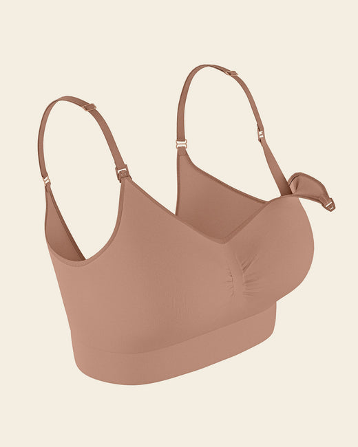 High-tech clip cup nursing bra#color_857-brown