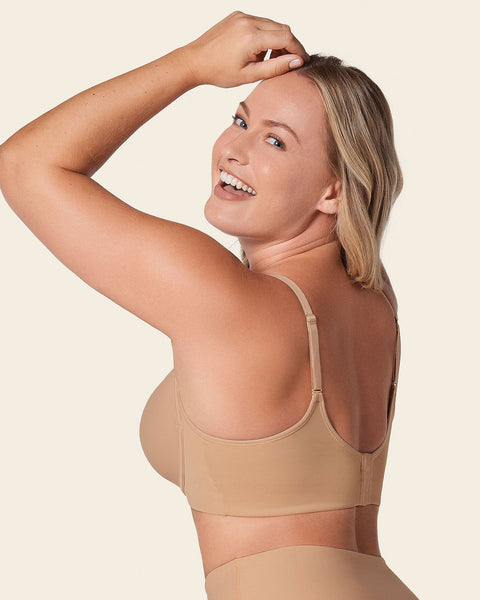 Victoria's Secret Everyday Comfort Lace Racerback Bra Demi Cup Front Close  Smoothing Lightly Lined (34B-36DDD), Champagne Lace : : Fashion