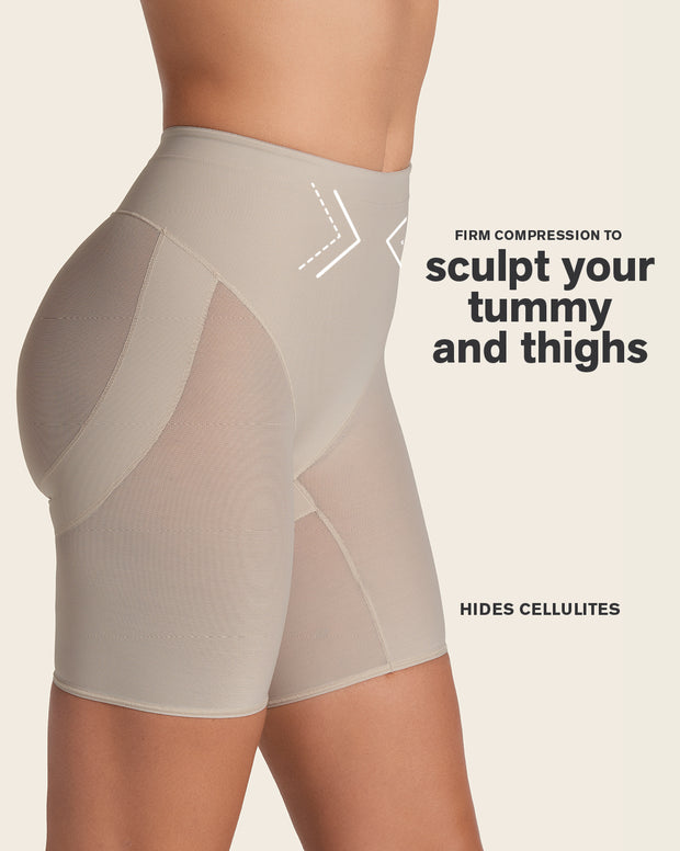 Firm compression butt lifter shaper short