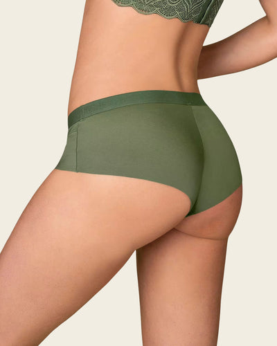 Bolivelan Women's Invisible Seamless Hipster Panties Mid-Rise No Show Laser  Cut Brief Underwear Pack of 6, 6 Colors, 6 : : Clothing, Shoes &  Accessories