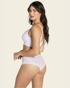 Floral lace cheeky panty