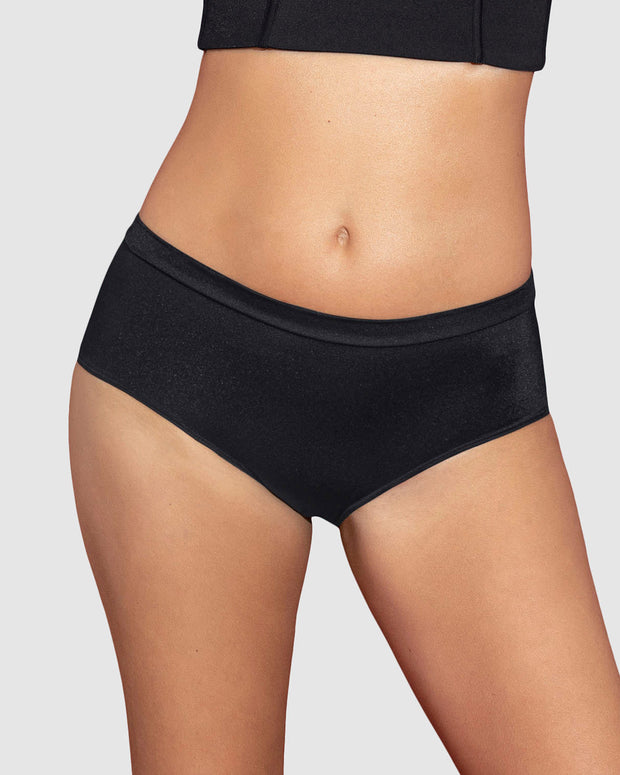 Shiny full coverage hipster panty#color_700-black