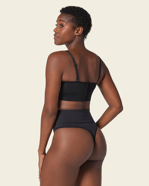 Buy Leonisa Seamless High Waisted Thong Panty with Lace Stripe for Women -  Slimming Tummy Control Underwear Online at desertcartSeychelles