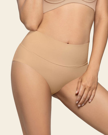 High-Tech High-Waisted Classic Sculpting Panty#color_801-golden-beige
