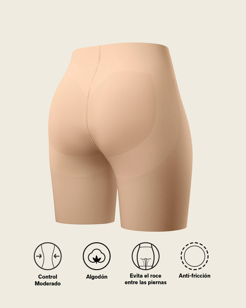 Seamless Butt Lifter Shaper Short#color_801-golden-beige