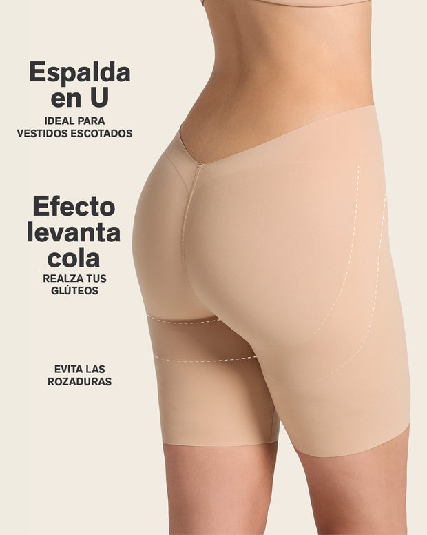 Undetectable Backless Moderate Shaper Short