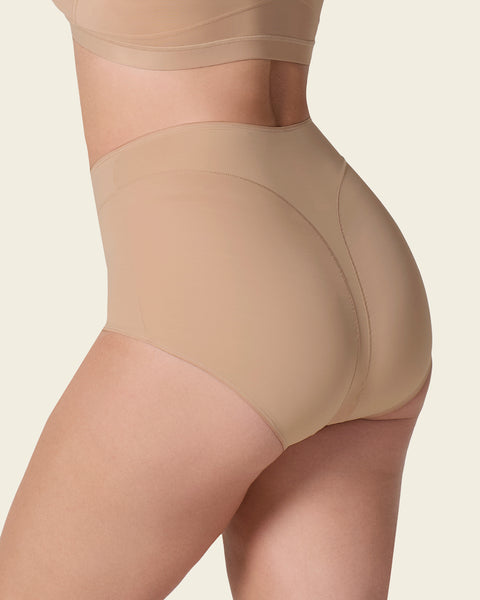 High-Waisted Full Coverage Shaper Panty#color_801-golden-beige