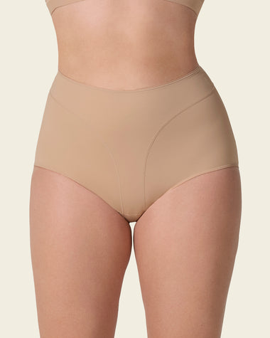 High-Waisted Full Coverage Shaper Panty#color_801-golden-beige