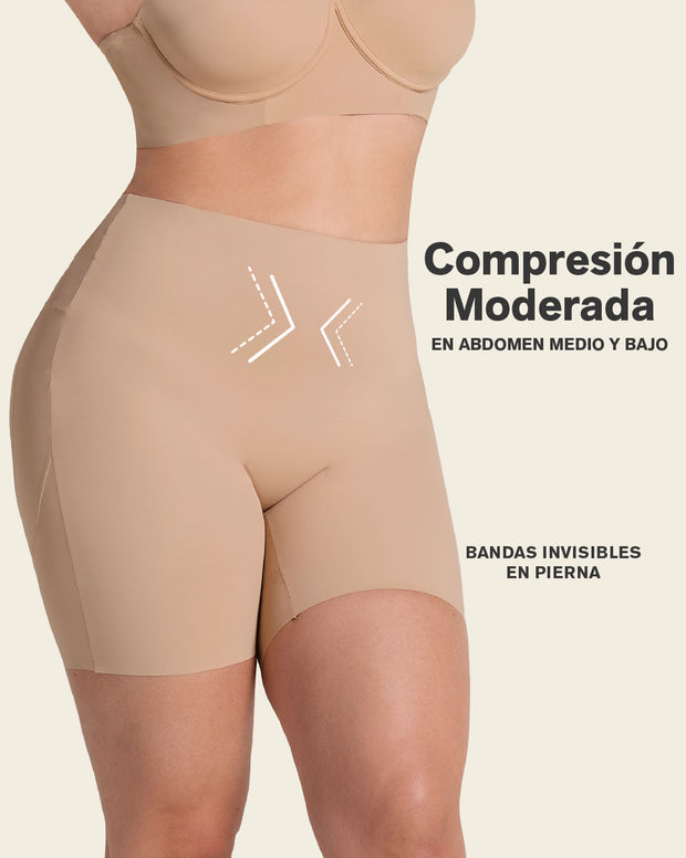 High-Waisted Mid-Thigh Shaper Short