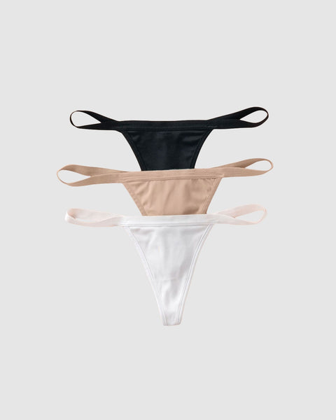 3-Pack invisible g-string thong panties#color_997-nude-black-white
