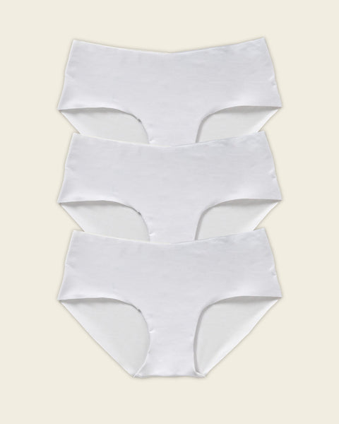No ride-up seamless hiphugger panty#color_000-white