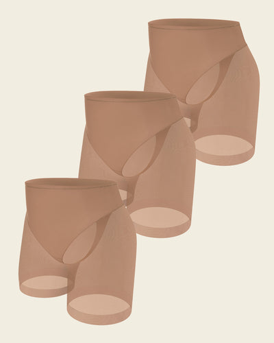 Truly undetectable sheer shaper short#color_857-brown
