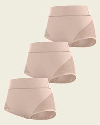 High-waisted classic smoothing brief#color_802-nude