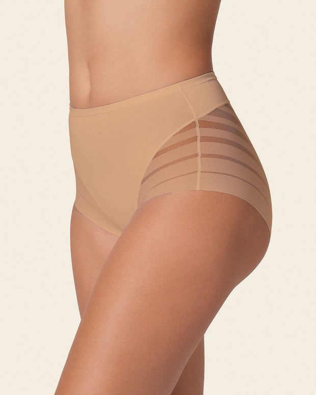 Everyday Bra + Stripe Undetectable Shaper Panty en Café Medio