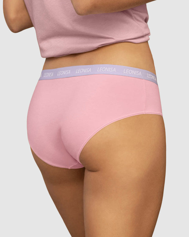 5-Pack Cotton Blend Hipster Panties#color_s07-coral-pastel-pink-purple-lilac-light-pink